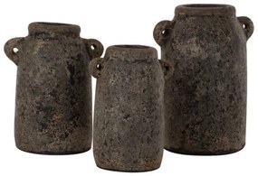 ΔΙΑΚΟΣΜΗΤΙΚA ΒΑΖA ΑΠΟ TERRACOTTA ΓΚΡΙ HM7710