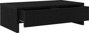 vidaXL Βάση Οθόνης με Συρτάρια Μαύρη Δρυς 50x27x15 εκ. από Τεχνητό Ξύλο