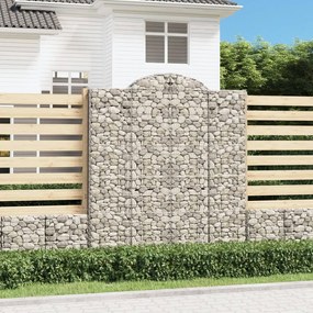 vidaXL Συρματοκιβώτια Τοξωτά 12 τεμ. 200x50x220/240 εκ. Γαλβαν. Ατσάλι