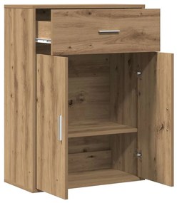 vidaXL Πλαϊνό γραφείο artisan δρυς 79 x 38 x 80 εκ. Επεξεργασμένο ξύλο