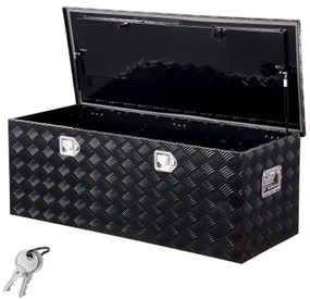 VEVOR 48"x19.5"x17.5" Heavy Duty Aluminum Truck Bed Tool Box for Pickup RV Black