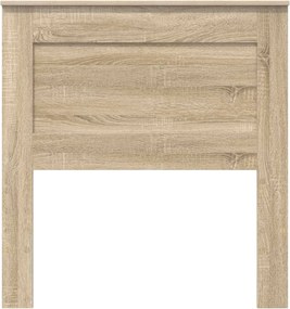vidaXL Κεφαλάρι με κεφαλάρι Δρύς Sonoma 75 cm Επεξεργασμένο ξύλο