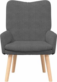 vidaXL Πολυθρόνα Σκούρο Γκρι 63 x 67 x 94 εκ. ύφασμα