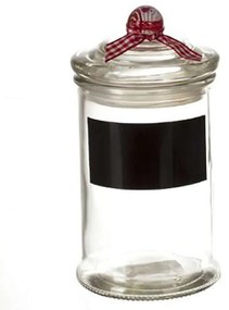 Βάζο Γυάλινο Με Μαυροπίνακα 07.125256 5,8Χ11cm 190ml Clear Γυαλί