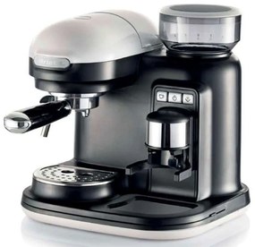 Καφετιέρα Espresso Με Μύλο Άλεσης Moderna 1318/01 800ml 1080W 15Bar White-Black Ariete