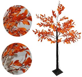 Led Φωτιζόμενο Δέντρο Καφέ με Πορτοκαλί Φύλλα 150cm - Led Orange Tree