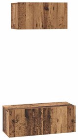 vidaXL Σετ επίπλου τηλεόρασης 2 pcs Παλαιό ξύλο 80 x 30 x 30 εκ