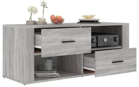 vidaXL Έπιπλο Τηλεόρασης Γκρι Sonoma 100x35x40 εκ. από Επεξεργ. Ξύλο