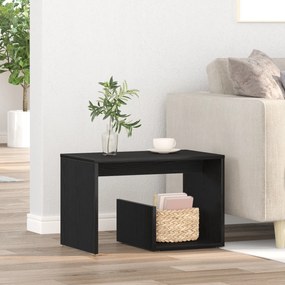 vidaXL Τραπέζι Σαλονιού Μαύρο Δρύς 59x36x38 εκ. Επεξεργασμένο ξύλο