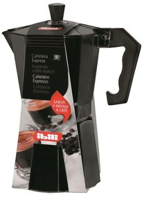 Καφετιέρα Espresso 6Cups Bahia 612206 Black Ibili Αλουμίνιο