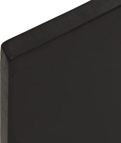 vidaXL Πάγκος Μπάνιου Σκούρο Καφέ 40x40x2 εκ. Επεξ. Μασίφ Ξύλο