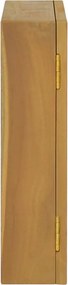 vidaXL Ντουλάπι Καθρέφτη 60 x 10 x 40 εκ. από Μασίφ Ξύλο Teak