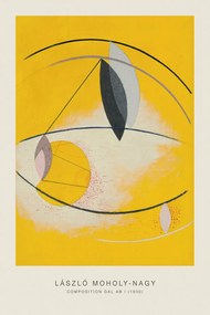 Εκτύπωση έργου τέχνης Composition Gal Ab I (Original Bauhaus in Yellow, 1930) - Laszlo / László Maholy-Nagy, (26.7 x 40 cm)