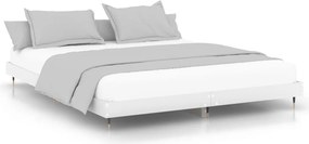 vidaXL Πλαίσιο Κρεβατιού Λευκό 140 x 200 εκ. Επεξεργ. Ξύλο