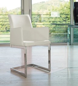 Καρεκλα varnished steel legs Sonia-B 54x47x90 - ash grey