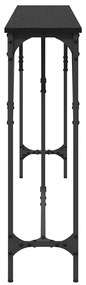 vidaXL Τραπέζι κονσόλας Μαύρη δρυς 180 x 23 x 75 cm