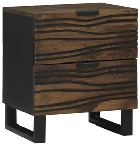 vidaXL Κομοδίνο με συρτάρι Καρυδιά 40 x 33.5 x 46 εκ