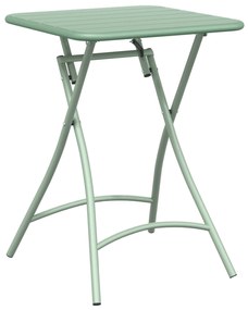 vidaXL Πτυσσόμενο Τραπέζι Κήπου Μέντα 55x55x73 εκ. από Ατσάλι