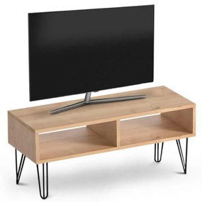 Έπιπλο τηλεόρασης Fiona Megapap από μελαμίνη χρώμα oak 90x30x40εκ.