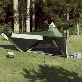 vidaXL Σκηνή Οικογενειακή Tipi 8 Ατόμων Αδιάβροχη Πράσινη