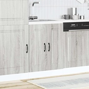 vidaXL Ντουλάπι βάσης νεροχύτη Kalmar Γκρι Sonoma 60x46x81,5 εκ.
