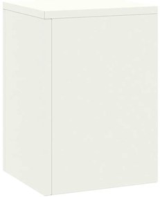 vidaXL κόμβος εξωτερικών φυτών , 2 τμχ, Λευκό, 24x24x35 εκ., Ατσάλι