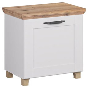 MATIS Παπουτσοθήκη χαμηλή CONTEMPO artisan/ λευκό 60x39x59,5 MATIS750366