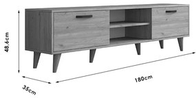 Έπιπλο τηλεόρασης Sabian pakoworld sonoma 180x35x48,5εκ