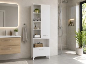 Ντουλάπι Λευκό PIGRA 60x31.5x163.6