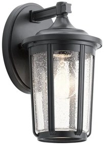 Απλίκα Φωτιστικό Τοίχου Μεσαίο E27 60W IP44 Fairfield Elstead QN-FAIRFIELD-M-BK Μαύρο