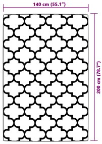 Χαλί εξωτερικού χώρου ARAKIL μπλε 140x200 cm PP - Μπλε