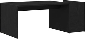 vidaXL Τραπεζάκι σαλονιού Μαύρη Οξυά 90 x 45 x 35 cm