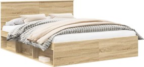 vidaXL Σκελετός Κρεβατιού Sonoma Δρυς 160 x 200 cm