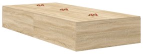 vidaXL Κρεβάτι Αποθήκης Sonoma Oak 100x200 εκ