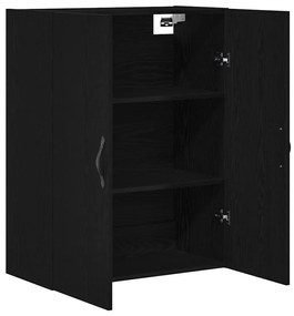 vidaXL Τοίχου Ντουλάπα Επιτοίχιο Μαύρη δρυς 69.5 x 34 x 180 εκ.