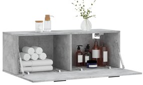vidaXL Ντουλάπι Τοίχου Γκρι Σκυρ. 100x36,5x35 εκ. Επεξεργασμένο Ξύλο