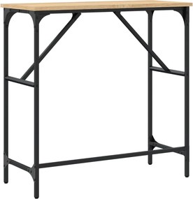 vidaXL Τραπέζι Κονσόλα Sonoma Δρυς 75x32x75 εκ. Επεξεργασμένο Ξύλο