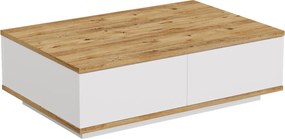 Τραπεζάκι Σαλονιού Atlantic Πεύκο / Λευκό DRITU 90x60x28.6