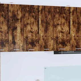 vidaXL Κρεμαστό ντουλάπι Καπνιστό Δρύς 60 x 31 x 80 εκ.