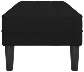 vidaXL Παγκάκι Μαύρο 113x57x39 εκ Υφάσματος