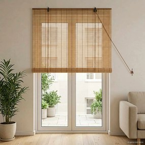vidaXL Ρόλερ (στόρι) Καφέ 90 x 220 cm Μπαμπού