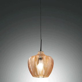 Φωτιστικό Οροφής Gallura 3722-40-125 1xE27 40W Φ25cm 200cm Amber La Mia Luce