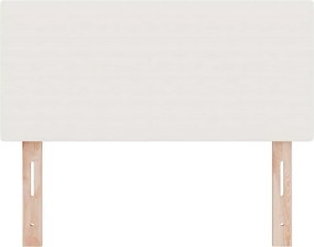 vidaXL LED κεφαλάρι με φώτα λωρίδας LED Κρεμ 90 cm Πολυεστέρας