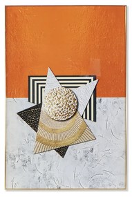 Πίνακας DKD Home Decor Αλουμίνιο Ξύλο MDF 80 x 3 x 120 cm