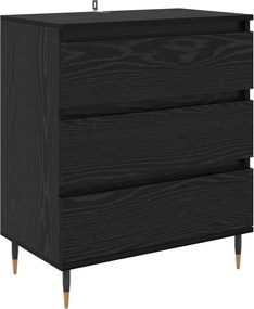 vidaXL Πλαϊνό γραφείο Μαύρη Οξυά 60 x 35 x 70 cm Επεξεργασμένο ξύλο
