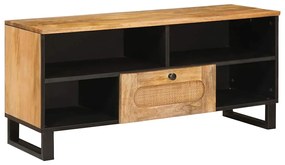vidaXL Ντουλάπι TV με ράφι Καφέ 100 x 33,5 x 46 εκ Στερεό ξύλο μάνγκο