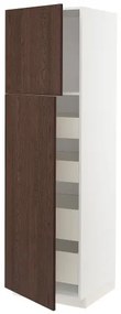 METOD/MAXIMERA ψηλό ντουλάπι με 2 πόρτες/4 συρτάρια, 60x60x200 cm 294.615.00