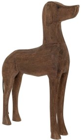 Διακοσμητική Φιγούρα Σκύλου 88922 42x10x58cm Brown Ξύλο