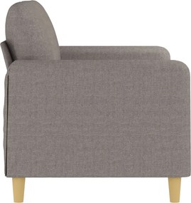vidaXL Καναπές Διθέσιος Taupe 120 εκ. Υφασμάτινος