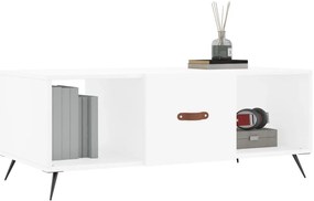 vidaXL Τραπεζάκι Σαλονιού Λευκό 102x50x40 εκ. από Επεξεργασμένο Ξύλο